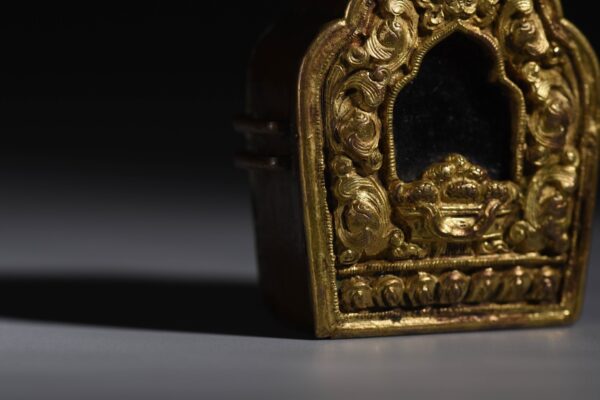 明 銅鎏金嘎烏 - 銅鎏金 佛龕 護身符