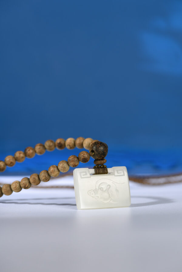 和闐玉 沉香 諸事大吉 珠子 奇楠 jade beads QiNan agarwood oud aloe