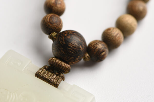 和闐玉 沉香 諸事大吉 珠子 奇楠 jade beads QiNan agarwood oud aloe