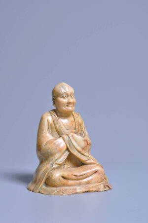 清代 壽山石 羅漢 Qindynasty SoftStone Agalmatolite FigureStone Pagodite ShoushanStone Lohan Arhat