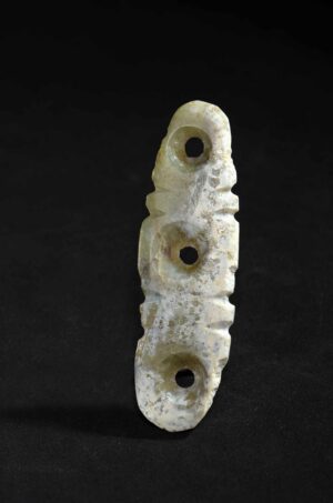 龍山文化 白玉 和闐玉 三聯珮 BlackPotteryCulture LungShanCulture jade triple gods