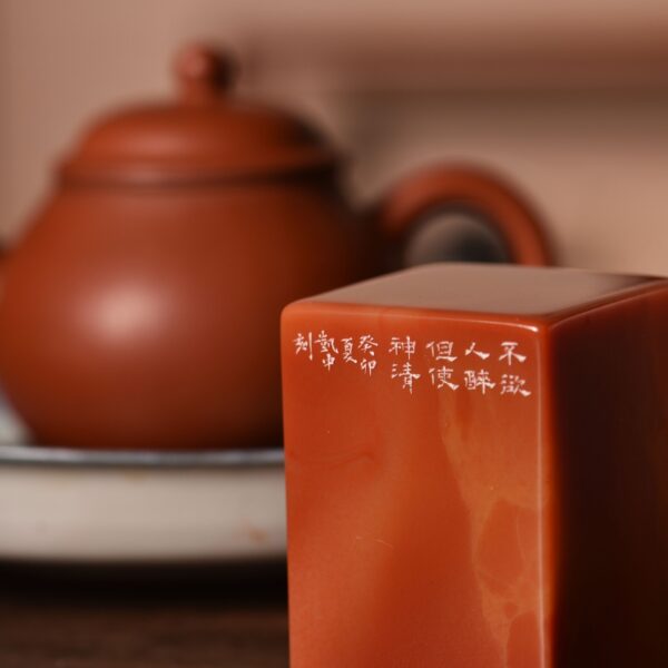 不欲人醉但使神清 老撾石 蕭凱中 ChineseSealStone SoftStone Seal Chinese