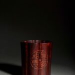 長毋相忘 瓦當 花口 筆筒 芮父 俊光 小葉紫檀 紫檀 香道具 Flower Aroma Agarwood Chinese Tool Stationery