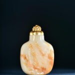 清 長壽祥瑞圖 玉 和闐玉 鼻煙壺 QingDynasty Jade HotianJade Snuff SnuffBottle