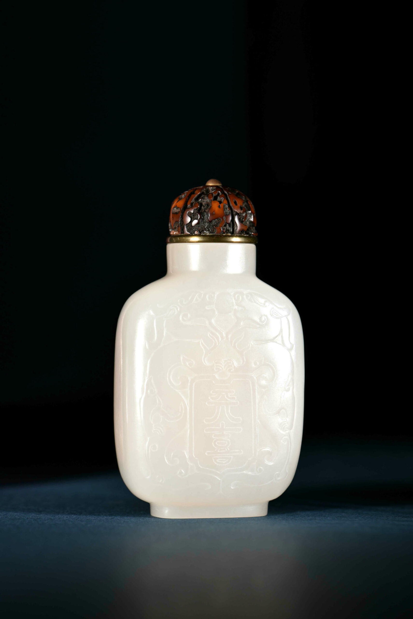 清 和闐玉 鼻煙壺 QingDynasty Jade HotianJade Snuff SnuffBottle